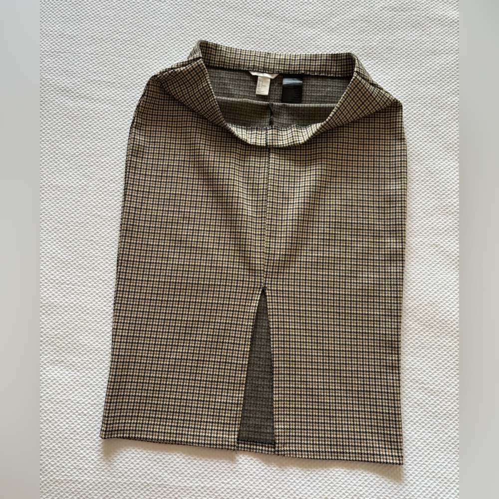 Zara Plaid Pencil Skirt - Picture 4 of 6